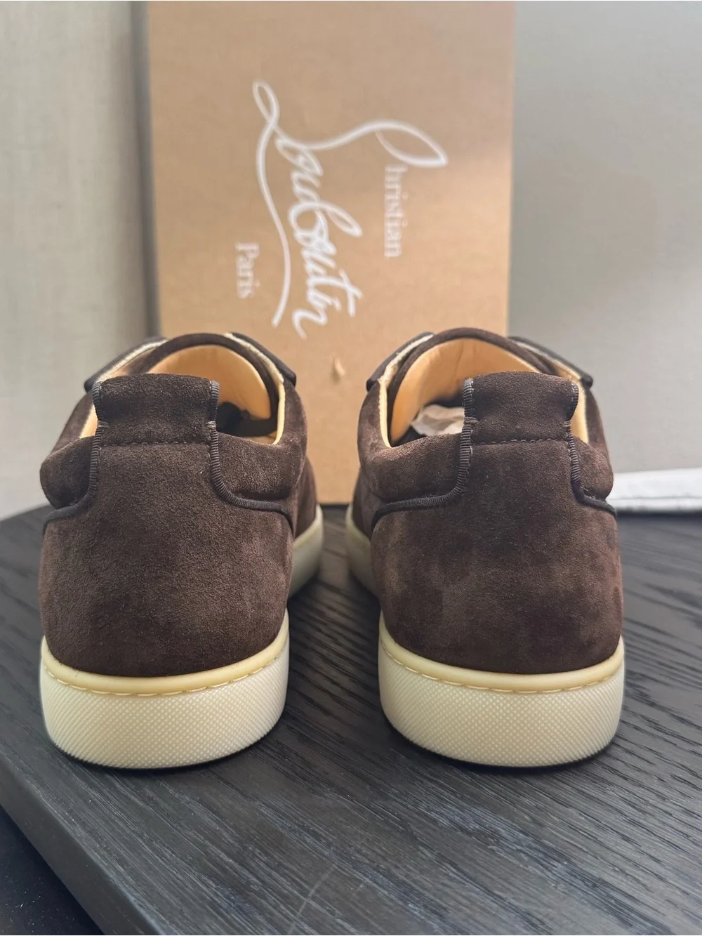 Christian Louboutin Rantulow Orlato Suede Brown Cosme 43.5 - Picture 6 of 8